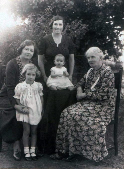Four generations of Vanessa Hogge's family