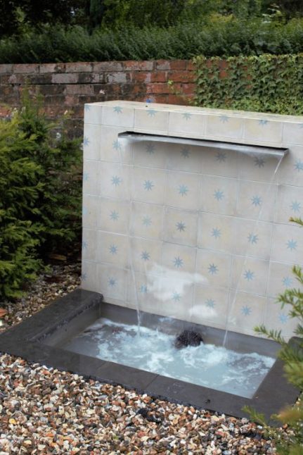 waterfall almost front