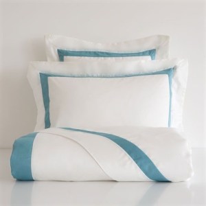Blue ribbon satin bedlinen from £29.99, Zara Home