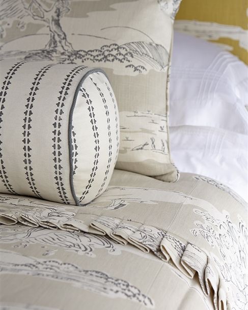 Cushions and bedspread by Vanessa Arbuthnott