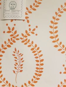 Laurel wallpaper by Anna Jeffreys for Tissus D'Helene. Marmalade and Slate interiors blog by Charis White