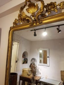 19th Century Louis Philippe mirror at Gear Antiques/Styling with Antiques on Charis White blog