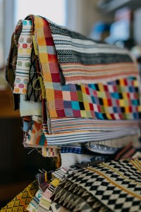 Angela Swan Greaves weaves on Charis White Interiors blog. Photo: Eva Nemeth